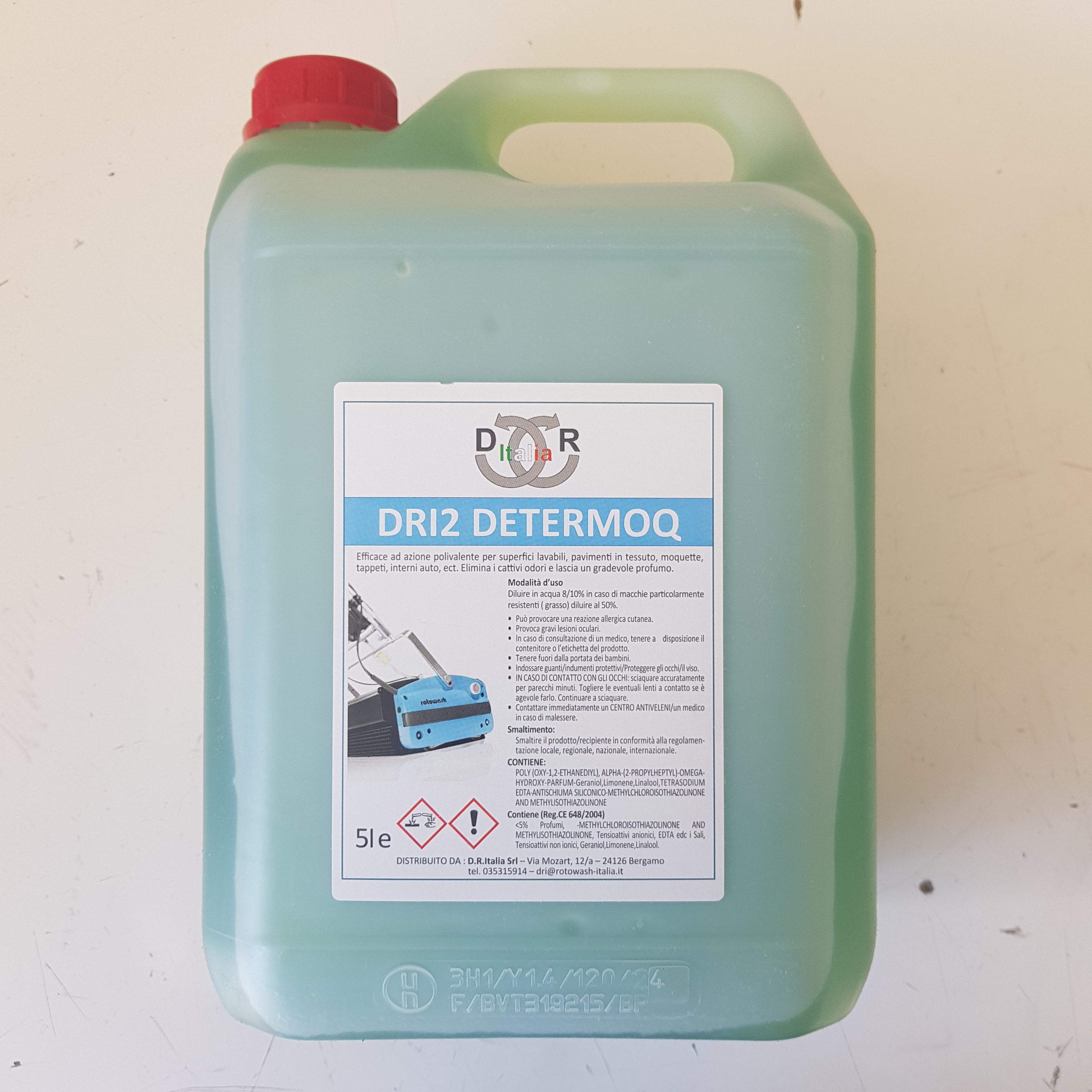 Detergente in tanica da 5lt polivalente per moquette Rotowash ROTOWASH