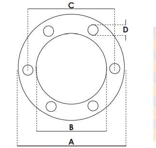 Guarnizione smussata 6 fori Ø 127x81x2mm Prima Prima