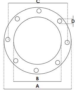 Guarnizione smussata 8 fori Ø 260x185x2mm Prima Prima