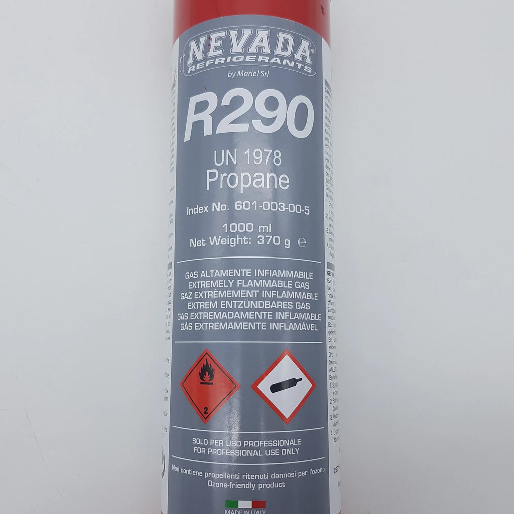 R290 370g refrigerant gas cylinder Ennebiservice