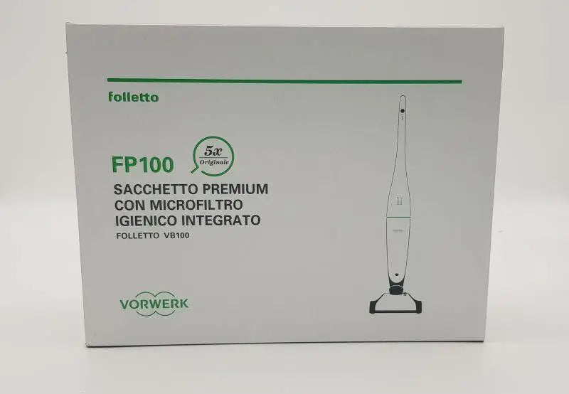 Confezione 5 sacchetti per scopa senza fili VB100 Vorwerk Folletto modello FP100 VORWERK FOLLETTO