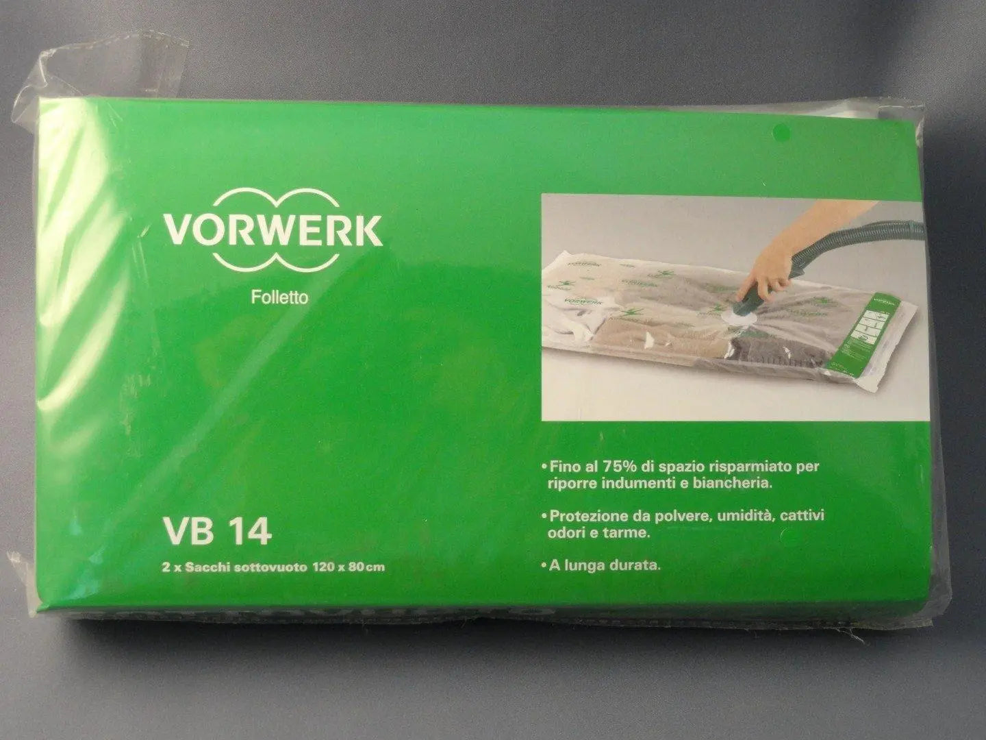 Confezione sacchi sottovuoto 2 pz 120x80 Vorwerk Folletto VORWERK FOLLETTO
