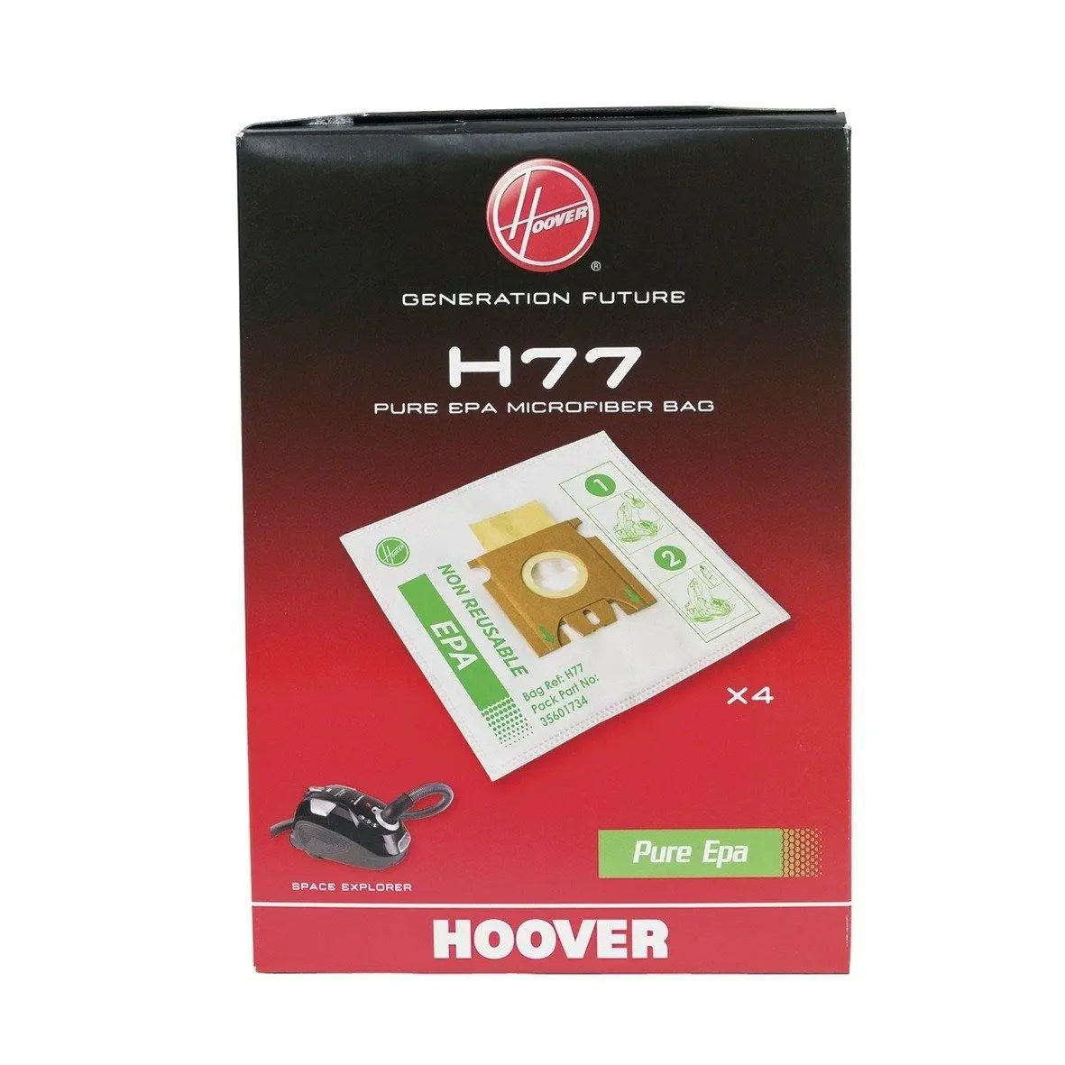 Sacchi aspirapolvere Hoover H77 4pz HOOVER