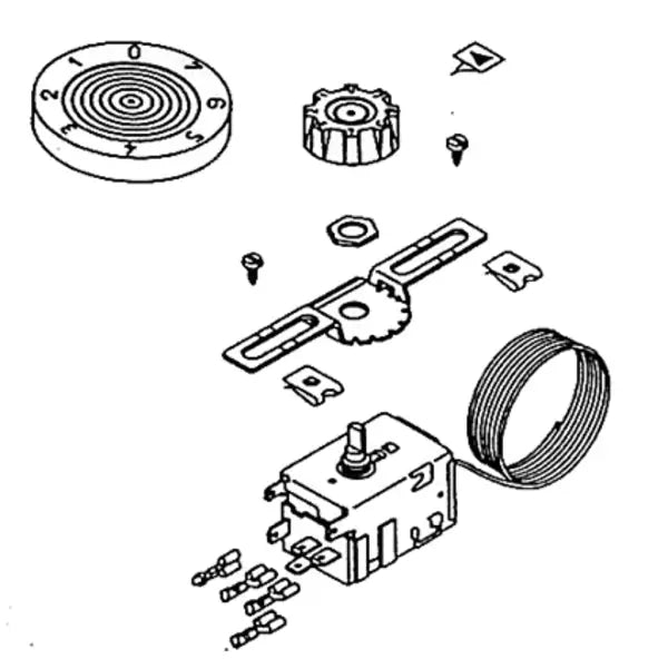 Termostato universale A 01-1002 frigorifero 216FR12 UNIVERSALE